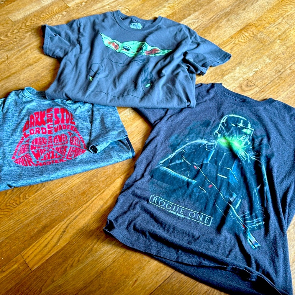Star Wars t- shirt bundle. All sized large children's - approx age 10-12